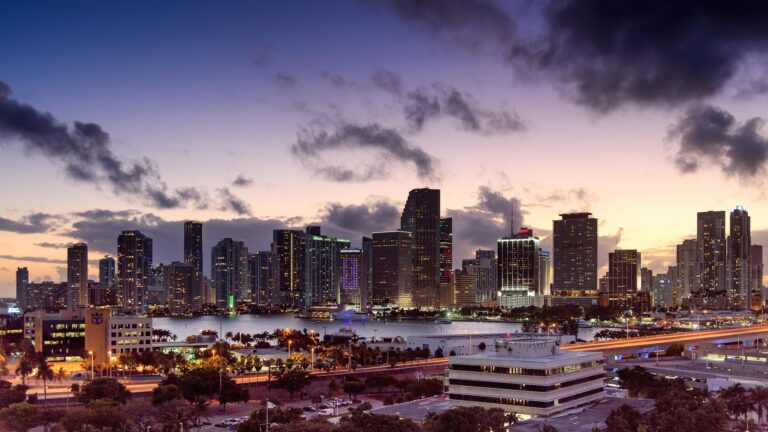 Miami Skyline at Dusk